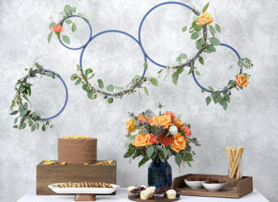 How To Make A Hoop Wreath For Your Wedding Image